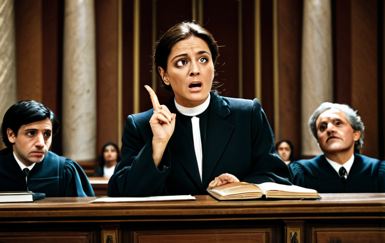 The Courtroom Drama**

"A tense courtroom scene in Rome, Italy, during a complex trial. A determined female lawyer, fully clothed in a professional business suit, is delivering a passionate closing argument to a diverse jury. The courtroom is ornately decorated in a classic Italian style. Dramatic lighting emphasizes the emotions on the lawyer's face. Safe for work, appropriate content, professional, modest, perfect anatomy, correct proportions, well-formed hands, proper finger count, natural body proportions, realistic, high quality, legal drama."

**