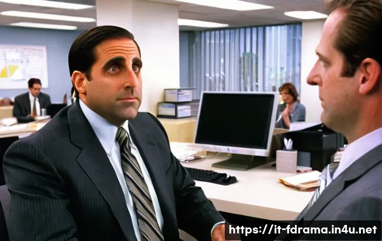 오피스 스페셜 에피소드 요약 - **Prompt for Michael Scott:**
A middle-aged man resembling Michael Scott from "The Office," wear...
